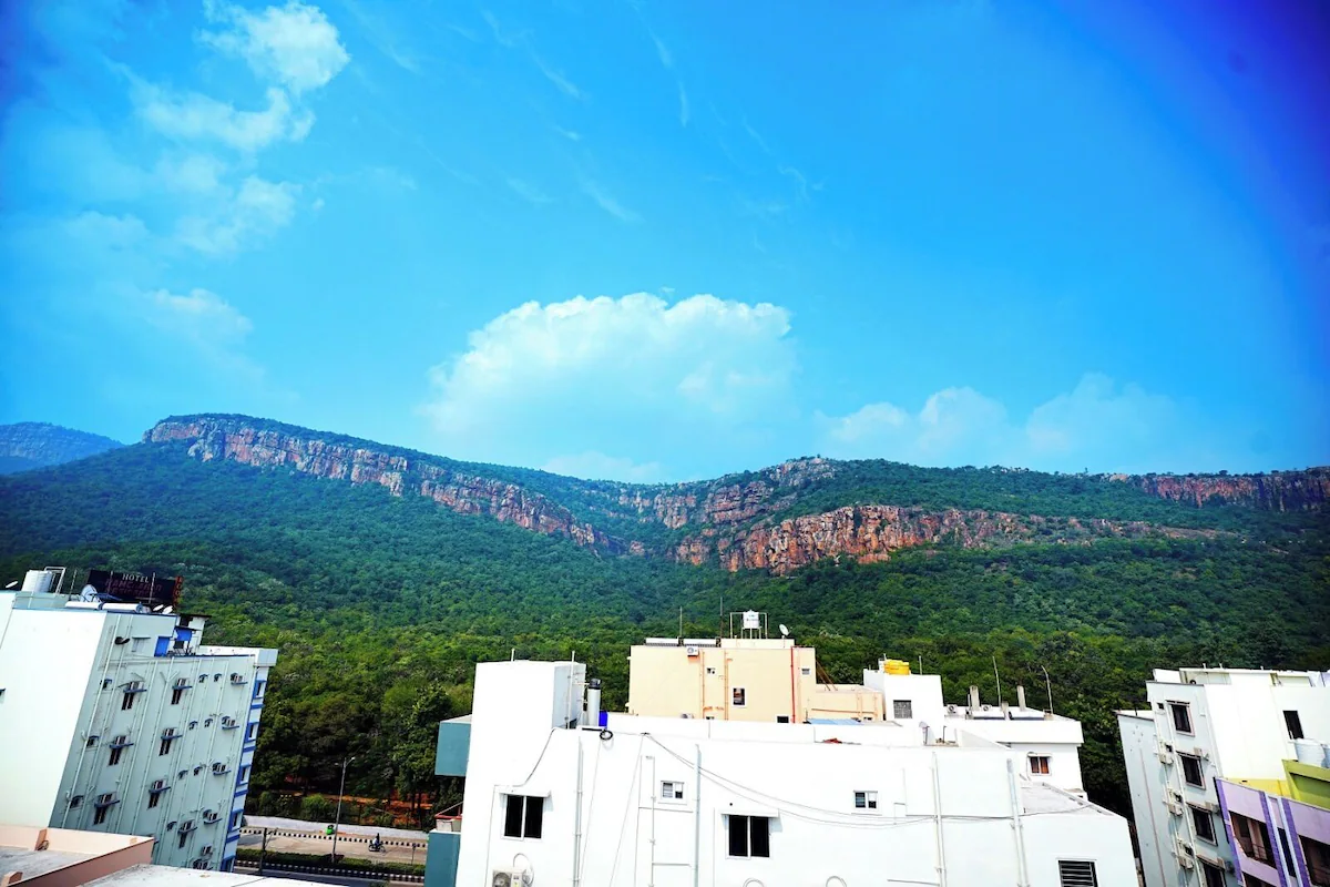 Mountain scenery visible near Vic Homestay